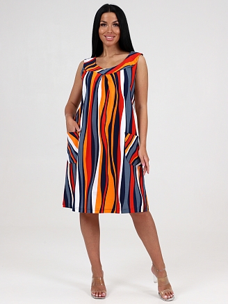 Женский сарафан Вертикаль СК-418 / Красная волна