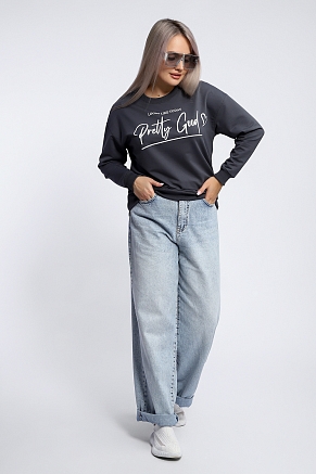 Женская толстовка 80048 / темно-серый