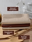 Набор кухонных полотенец вафельных 3 шт. в пакете / Бежевый (2 шт.), коричневый