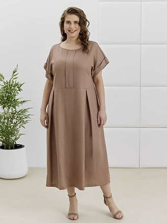 Женское платье Скарлет ПЛ-417 / коричневый