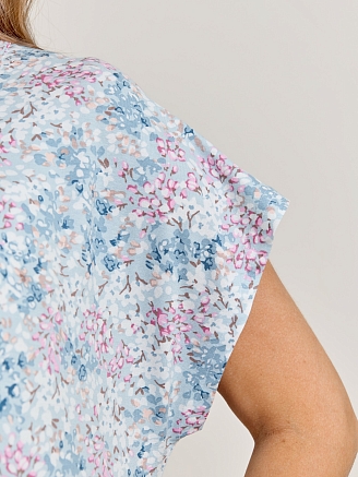 Женская ночная сорочка Юстина / голубой