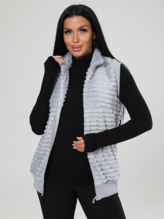 Женский жилет велсофт ЖВ-427 / Серый