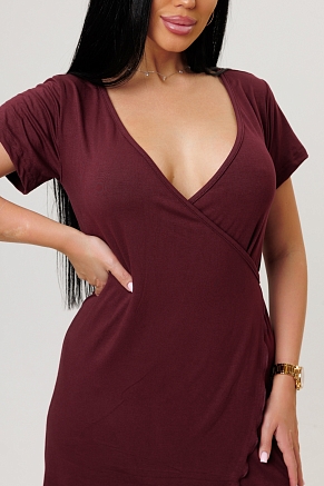 Женский халат 2278/2 / Бордовый