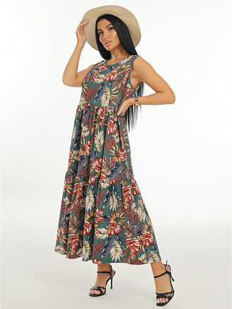 Женский сарафан Нежность / Изумруд