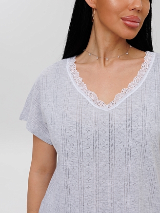 Женская пижама П-115(Риб) / Меланж