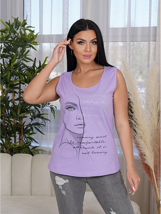 Женская майка Бали / Сиреневый