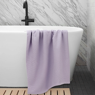 Махровое полотенце УЗБ Браво м7779_22 / Сиреневый