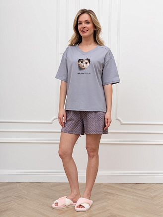 Женский костюм Плюш К-951 / серый