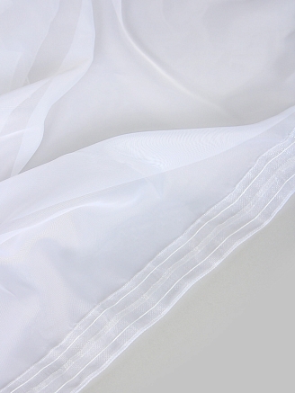 Тюль вуаль для кухни арт. TBL / Белый