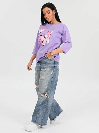 Женская футболка Палинур / сиреневый