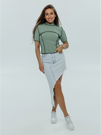 Женская футболка Клео / Фисташковый