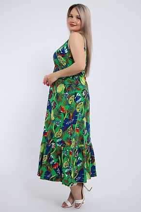 Женский сарафан Тропикана 446 / Зеленый