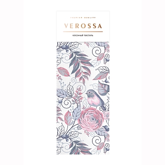 Полотенце вафельное "Verossa" / Птички серые