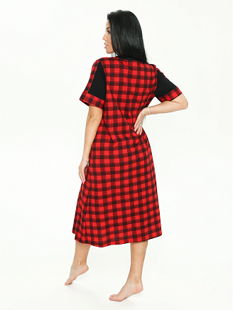 Женский халат Валерия / Клетка