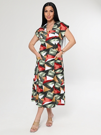 Женское платье Рамка ПлК-623 / Самоцветы