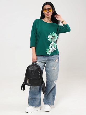 Женская футболка Мимулус / зеленый