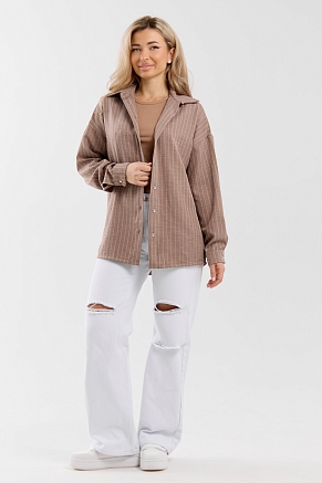 Женская рубашка 36987 / коричневый