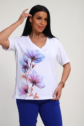 Женский костюм 19138 / васильковый