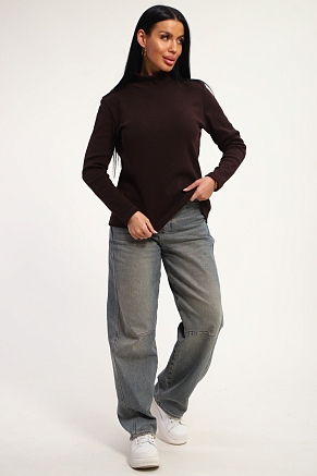 Женская водолазка 74721 / шоколадный