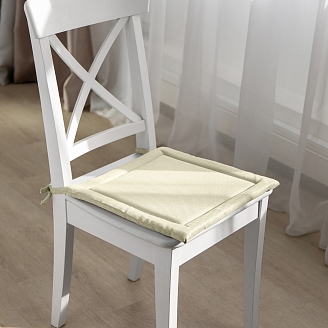 Подушка для стула рогожка "Волшебная Ночь" 40/40 / Крем