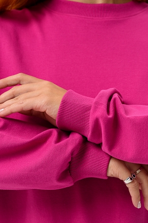 Женский свитшот 14423 оверсайз / лиловый