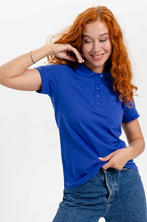 Женская футболка 14402 поло / индиго