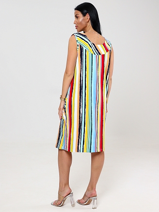 Женский  сарафан Вертикаль СК-418 / Красная полоса