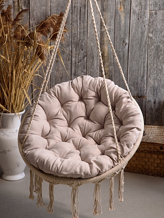 Подушка для подвесных качелей (рогожка) / Бежевый