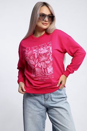 Женская толстовка 80047 / фуксия