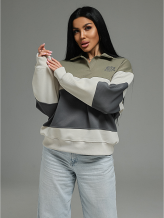 Женский свитшот Тринити / Оливковый