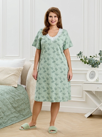 Женская ночная сорочка Канна-1 / зелёный