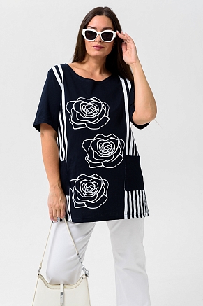 Женская туника 9228 / темно-синий