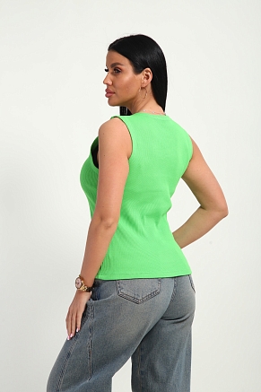 Женская майка 19137 / зеленый