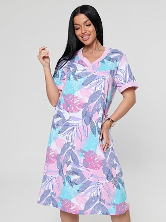 Женская ночная сорочка М-025 / листья