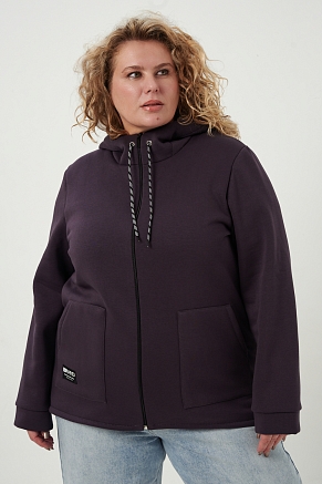 Женская толстовка 83606 / серо-фиолетовый