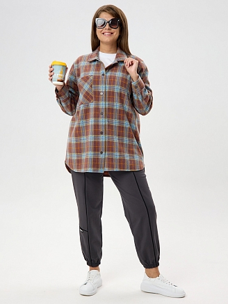 Женская рубашка Мускат-1 Р-015 / коричневый