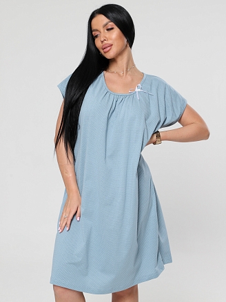 Женская ночная сорочка М-026 / горох