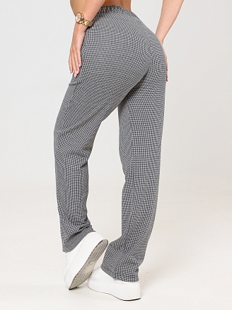 Женские брюки Жаккард БЖ-2748 / Гусиные лапки