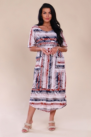 Женское платье Агнесса 721 / Терракот