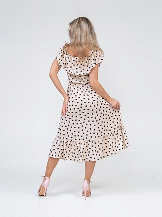 Женское платье мод.1382/2 / Бежевый