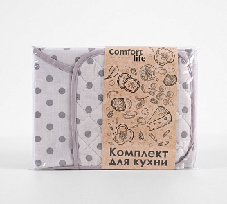Набор для кухни рогожка 3 предмета / Элис 1