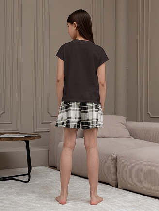 Детский костюм для девочки Мишель-2 КД-391 / коричневый