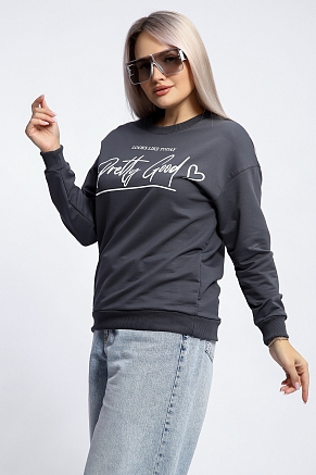 Женская толстовка 80048 / темно-серый