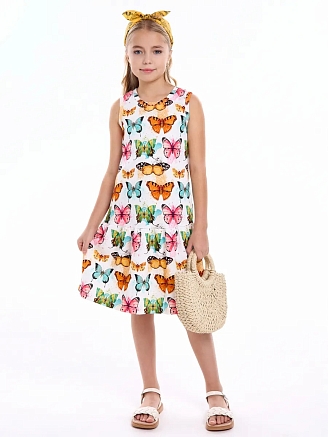 Детское платье-сарафан / Бабочки