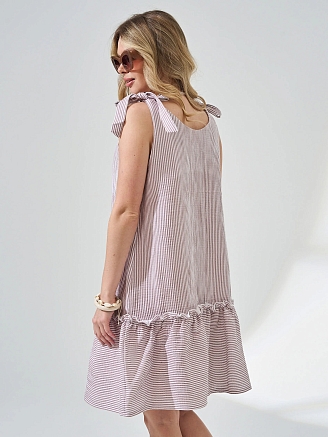 Женский сарафан "Ривьера" 2477-Мус / Бежевый