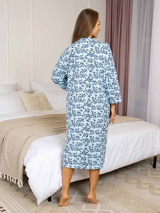 Женская ночная сорочка мод.1782/16 / Голубой