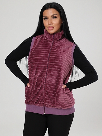 Женский жилет велсофт ЖВ-427 / Брусничный