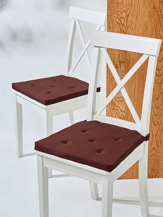 Подушка на стул Юстина / Шоколад