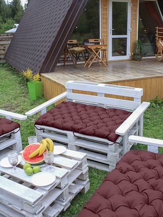 Матрас для садовой мебели арт. МО80 / Бордовый