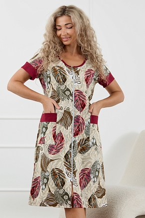 Халат женский 36978 / бордо